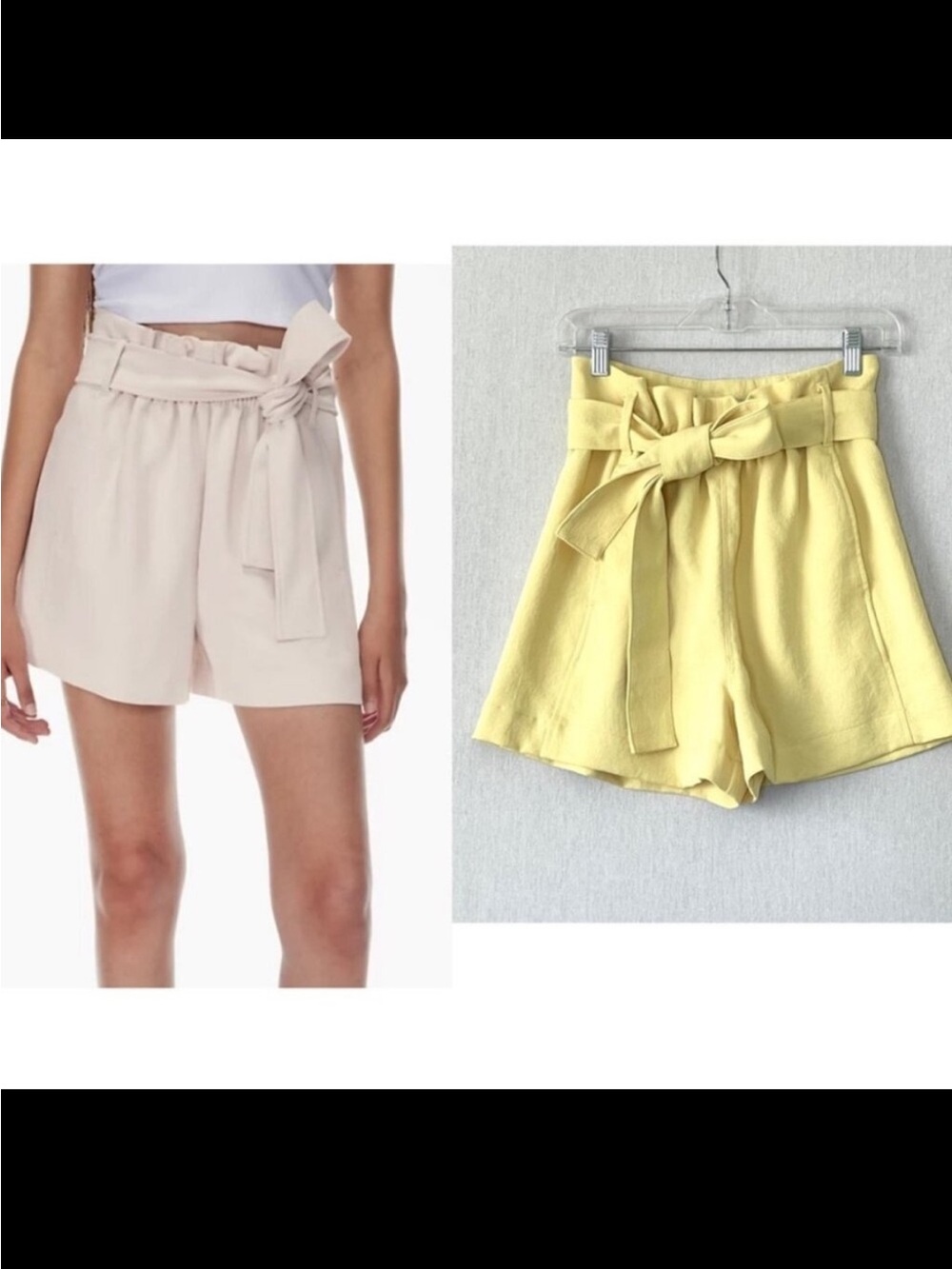 Wilfred Paperbag Short High-waisted Yellow shorts